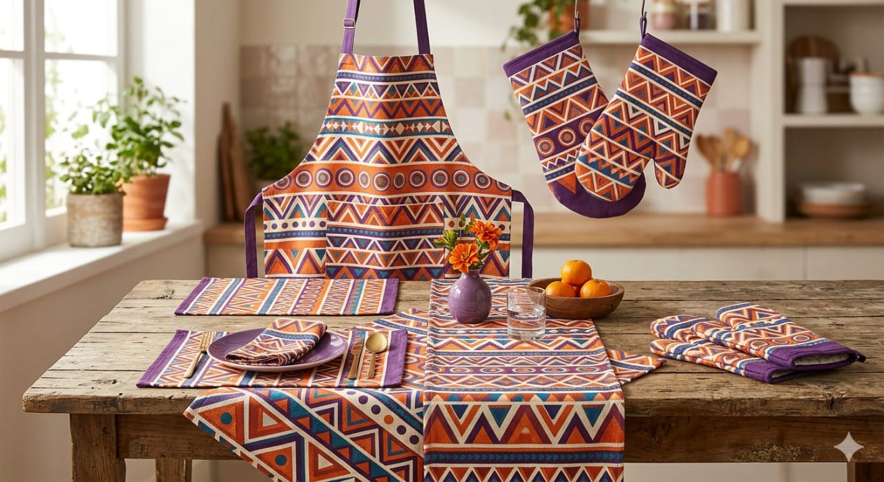 APRON, GLOVES & POT HOLDERS