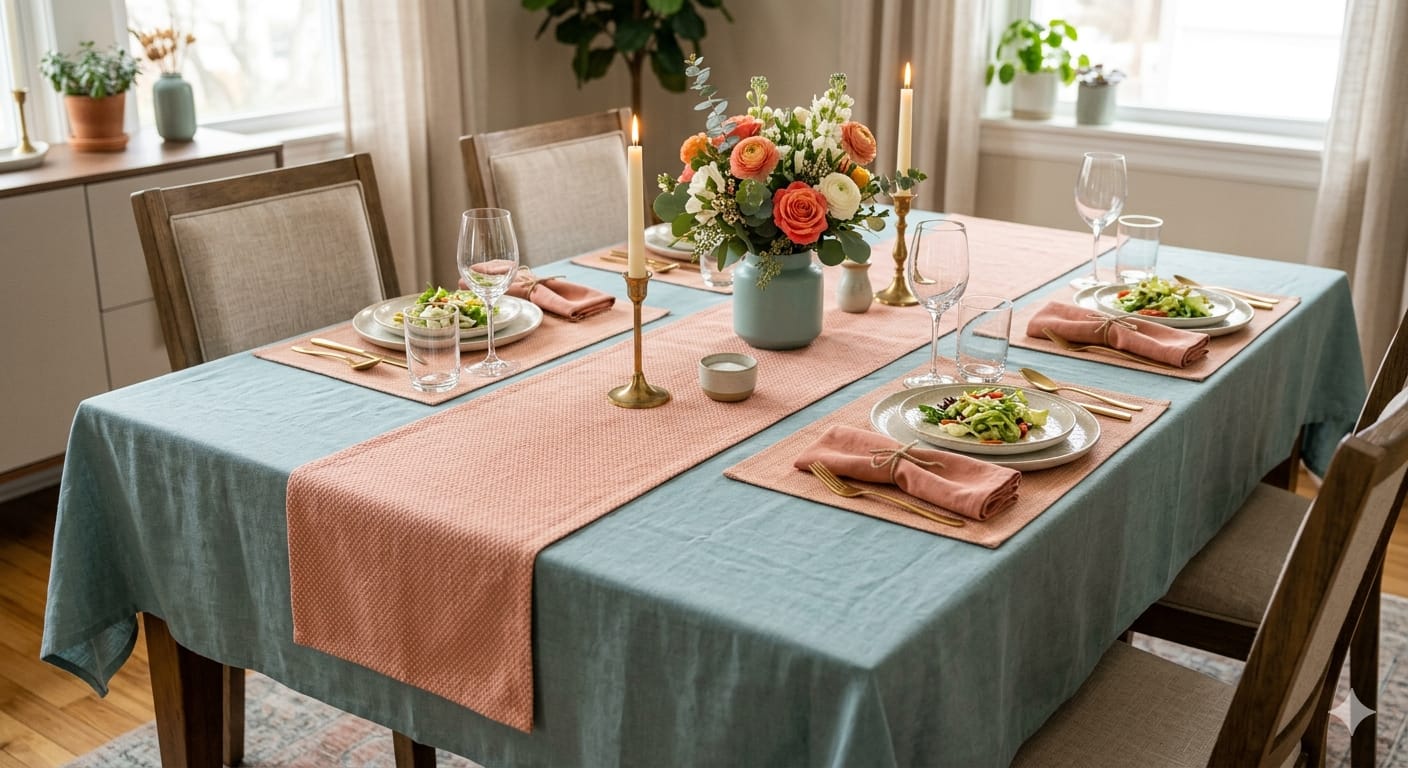 TABLE CLOTH, RUNNERS & MAT
